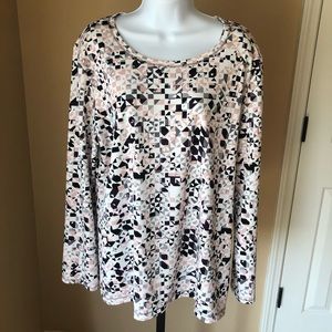 Chicos LS Printed Long Tee